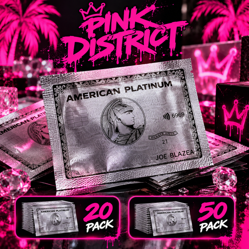 Pink District American Platinum novelty foil packs - 20 and 50 pack bundles