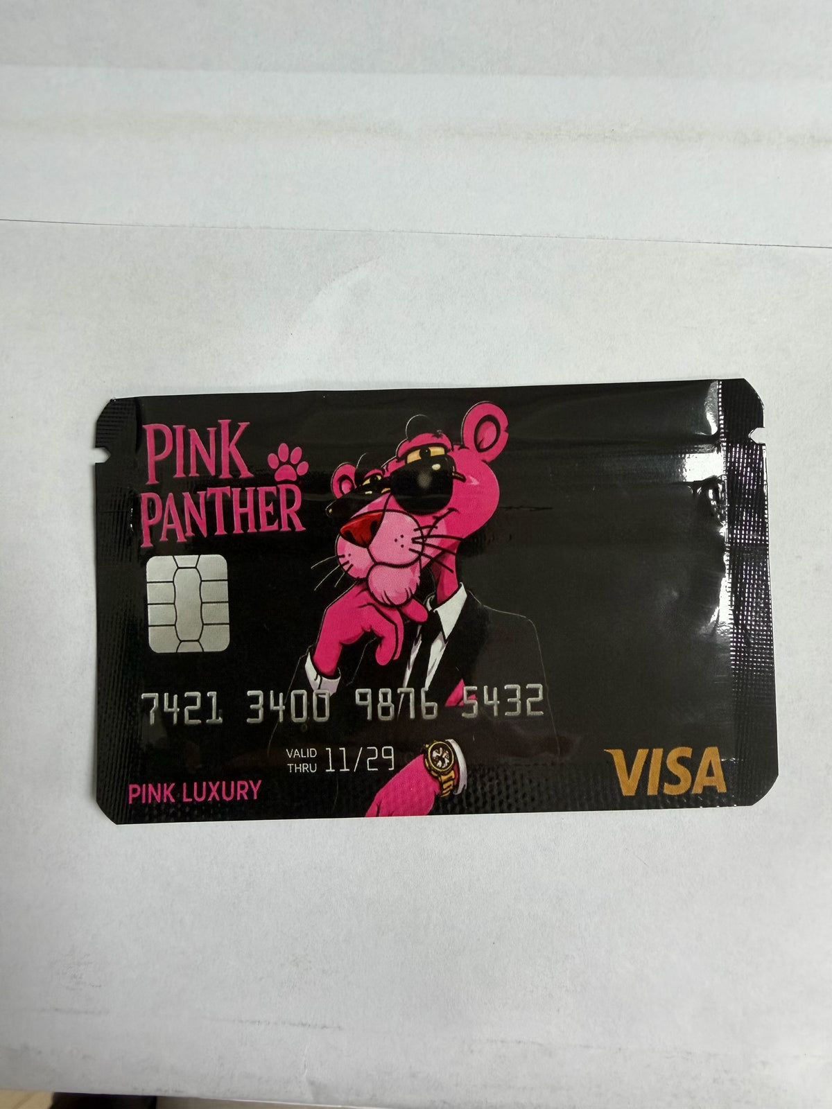 Pink luxury novelty card pack front